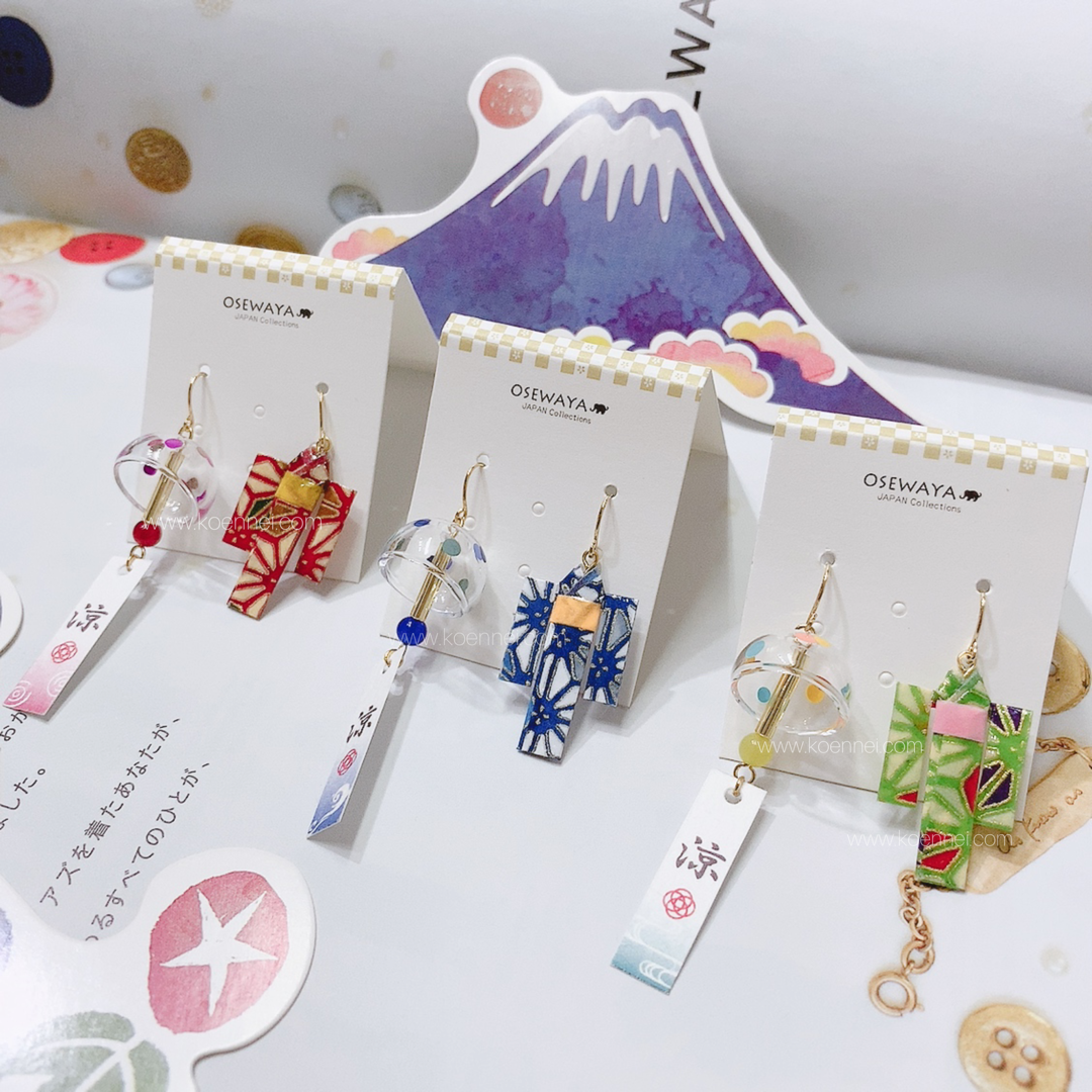 [日本制]風鈴x浴衣耳環