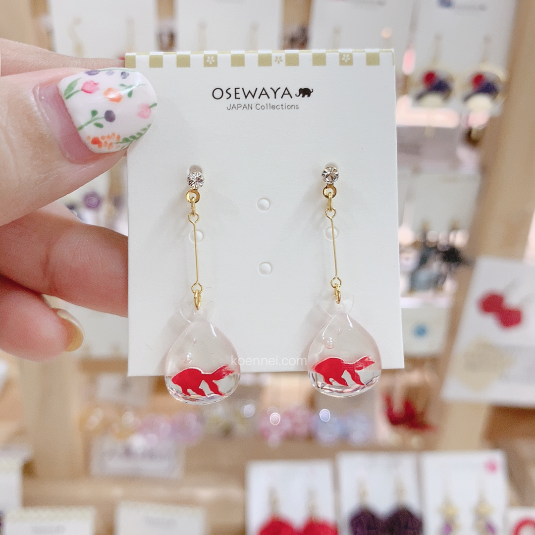 [日本制]金魚袋耳環