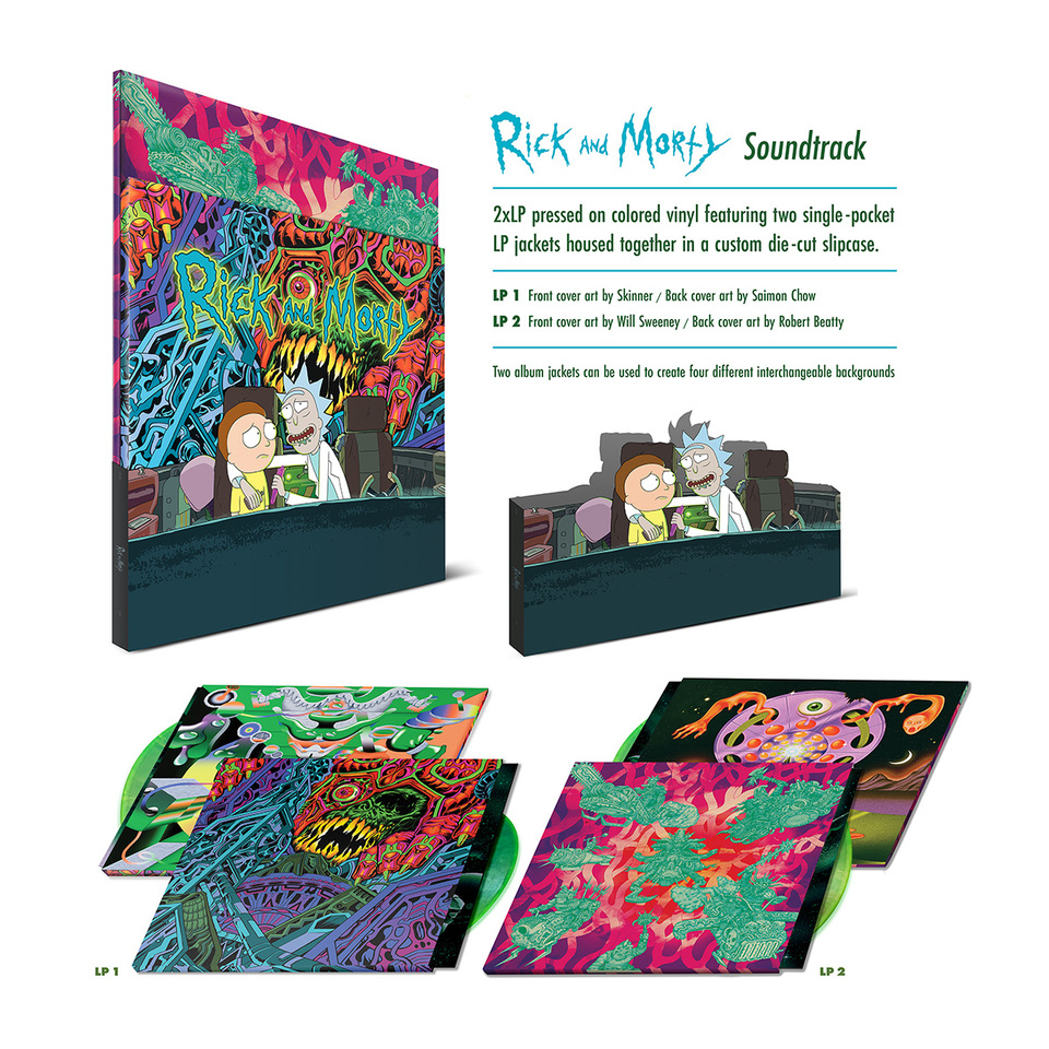 Rick and Morty - Soundtrack 電視原聲帶 / 原裝CD專輯 / 黑膠 / 螢光封面黑膠組合包 - 瑞克和莫蒂