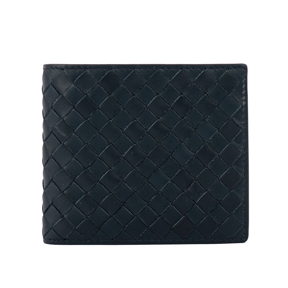 【BOTTEGA VENETA】小牛皮編織照證件照短夾