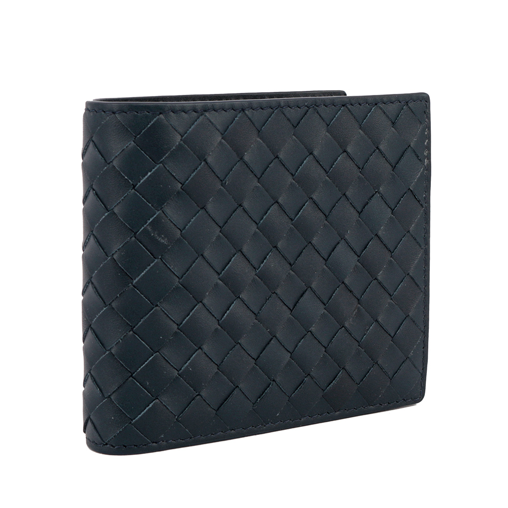 【BOTTEGA VENETA】小牛皮編織照證件照短夾