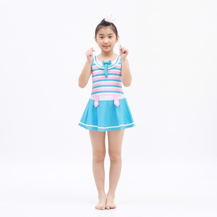 MAR-19070WJ 小女兩件式泳裝-海軍