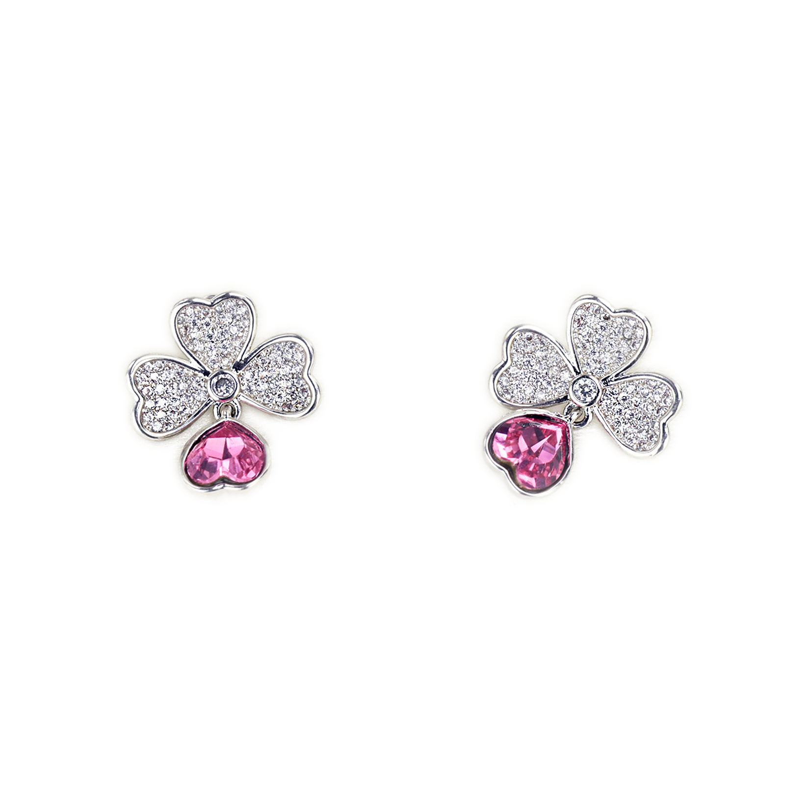 【鞋釦】首飾頂級工藝-微鑲幸運夢鑽水晶粉(一組兩顆)