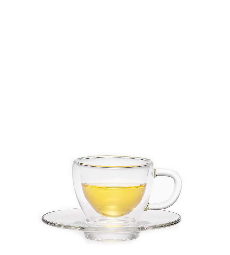 奇高 耐熱附柄清香雙層杯組(1杯+1盤)50ml/1組