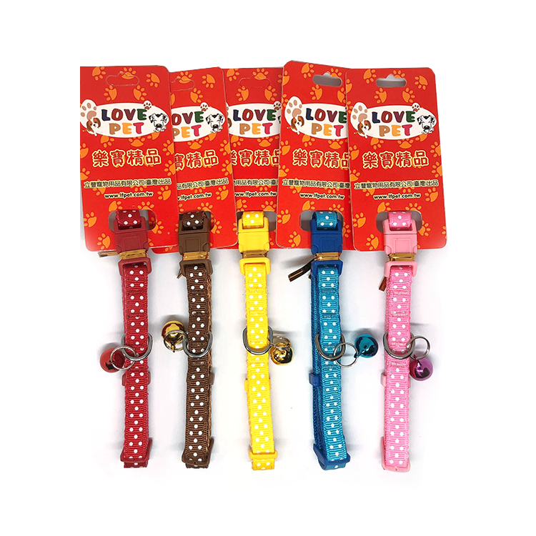 犬用卡扣項圈(花紋隨機)-六色
