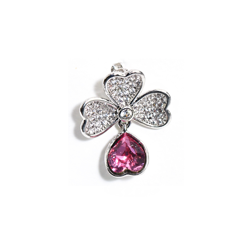 【鞋釦】首飾頂級工藝-微鑲幸運夢鑽水晶粉(一組兩顆)