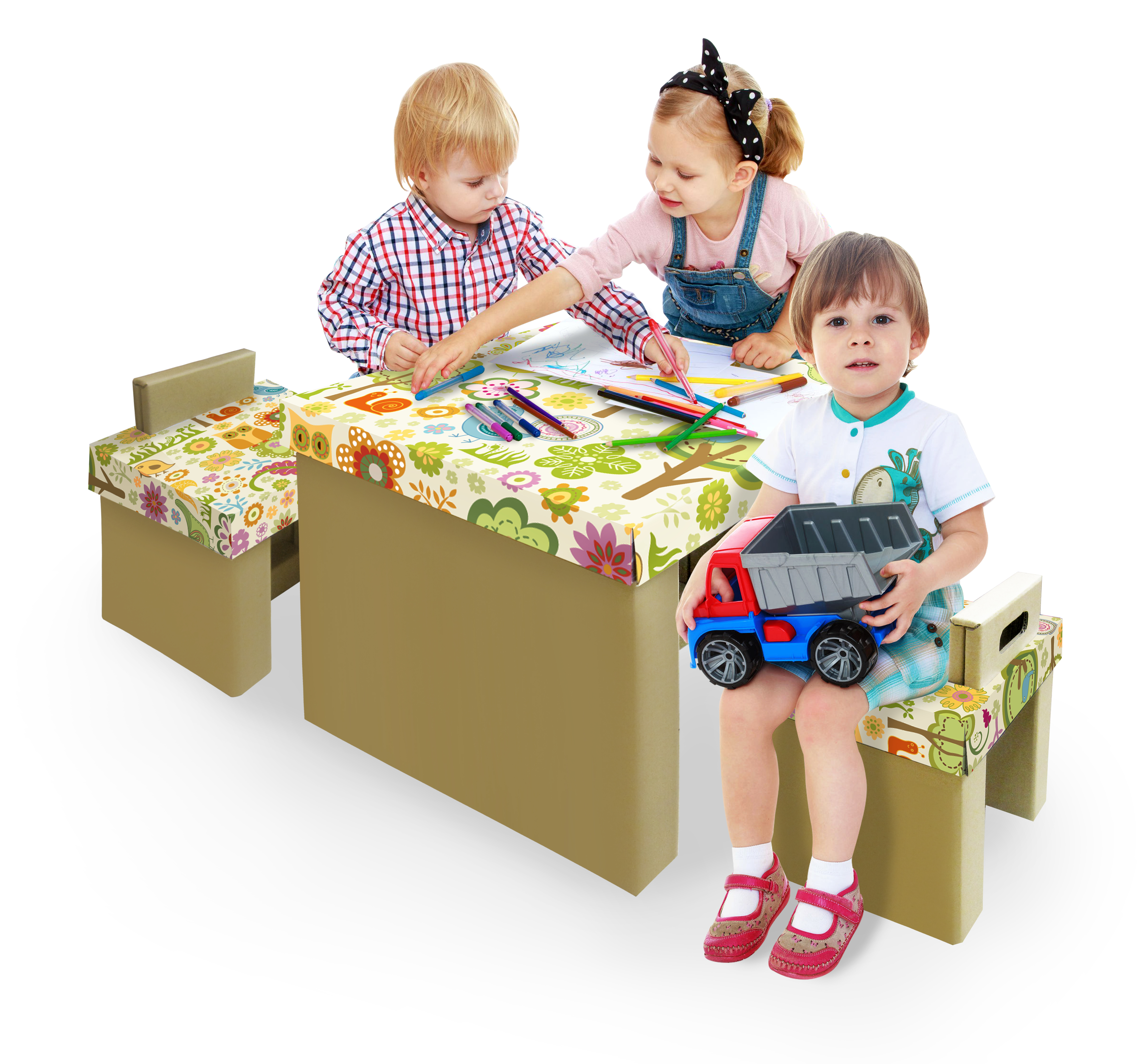 Kid's Desk 紙桌套裝 #12563 「香港自家品牌FPF 香港原裝行貨」