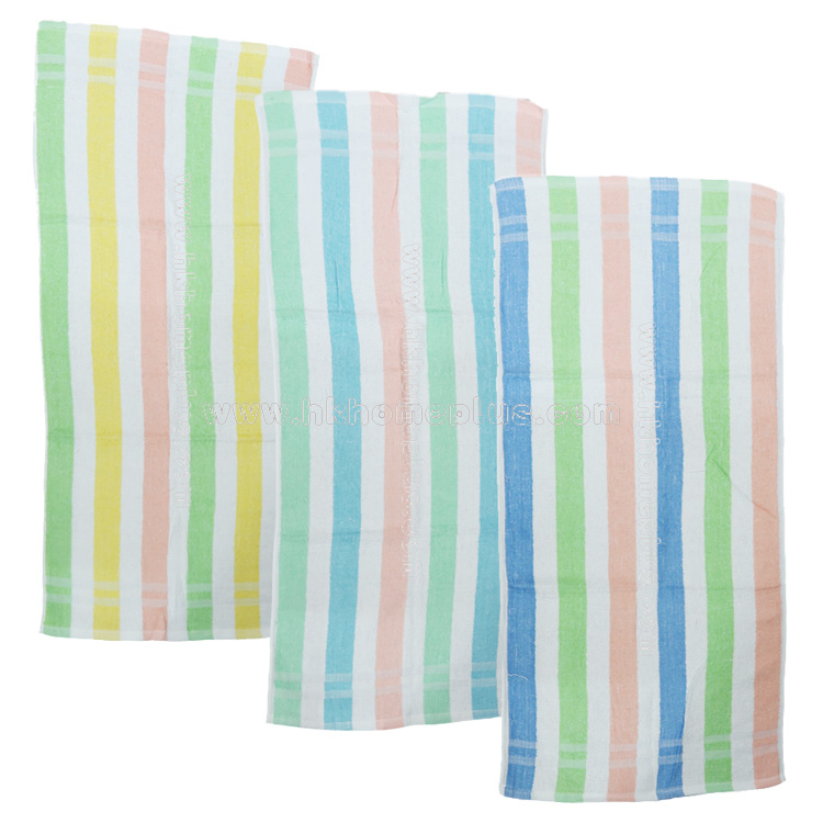 6條裝 彩條加大面巾 4170514