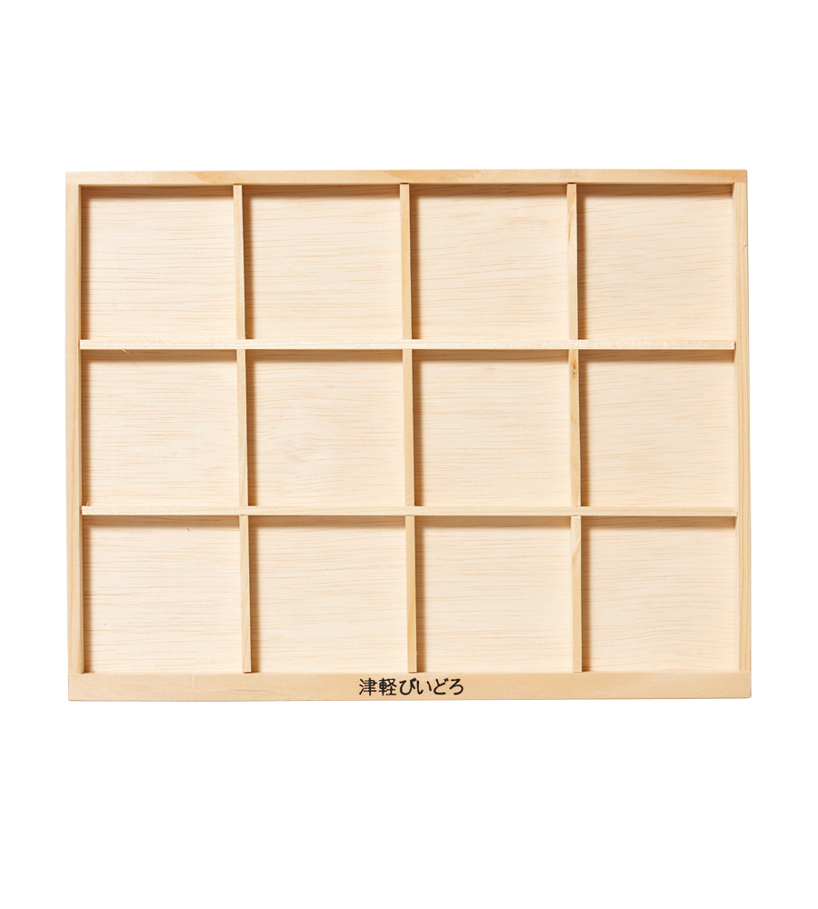 日本津輕 清酒杯展示木盤/1入