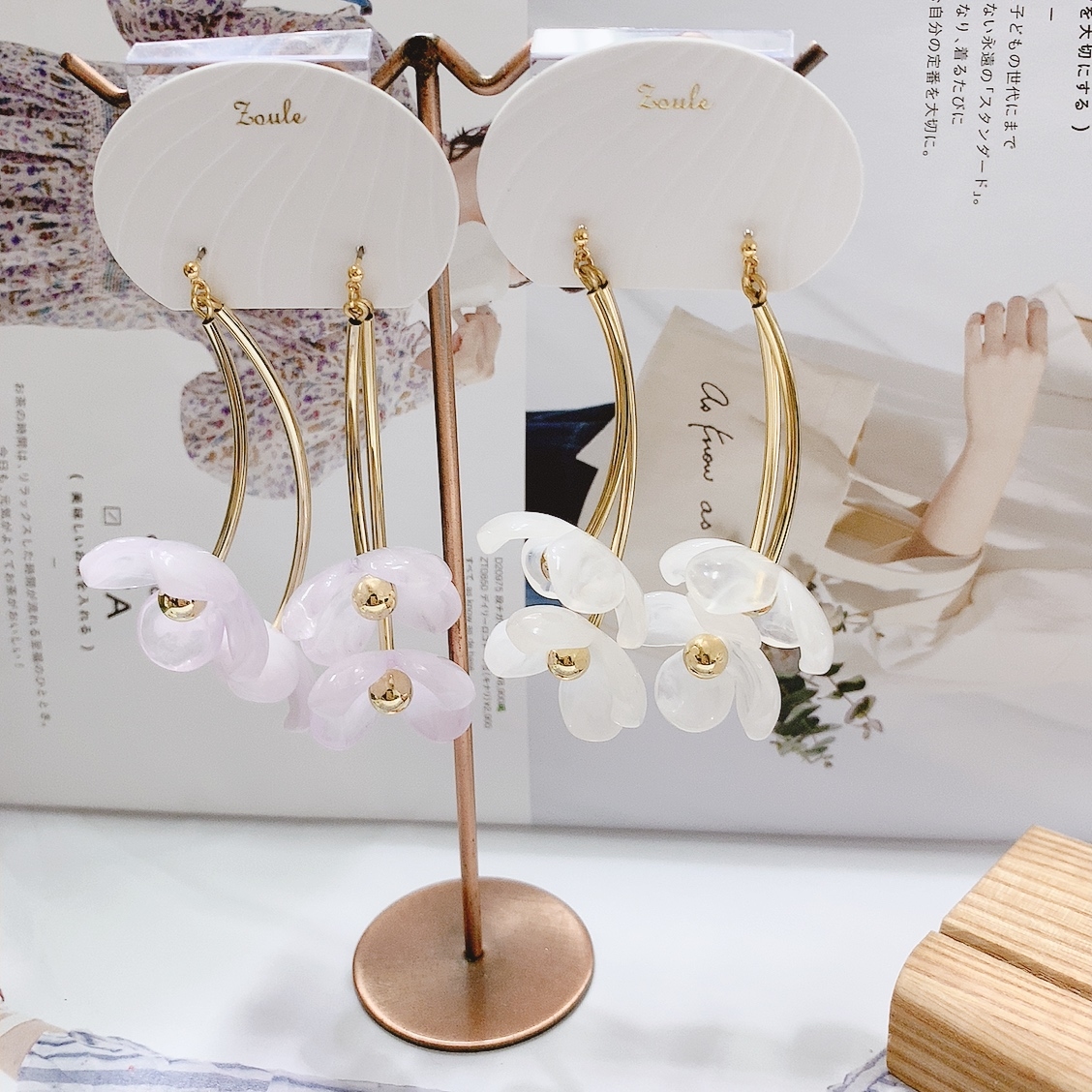 [網站限定優惠]【Zoule】日本亞加力花蕃耳環