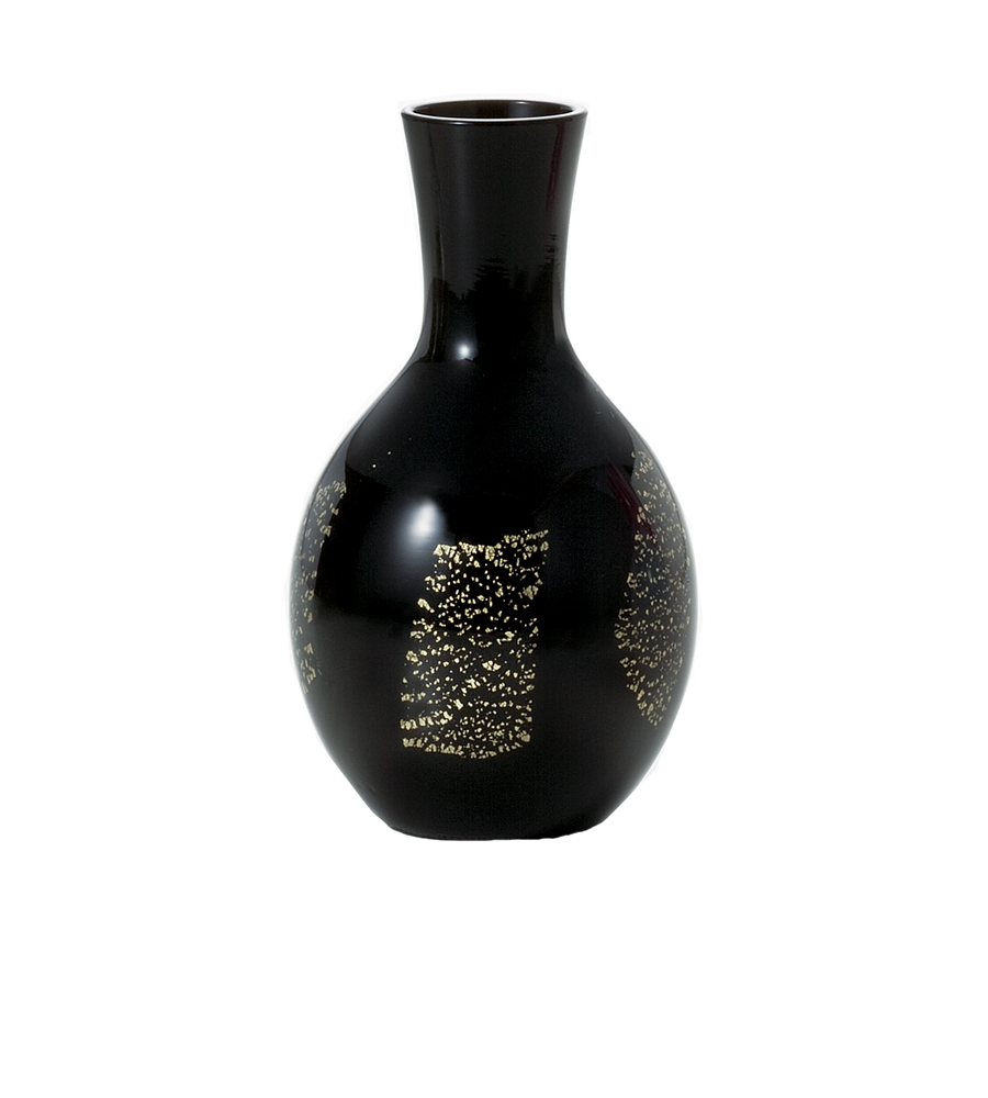 日本津輕 德利金箔黑色清酒壺-290ml/1入