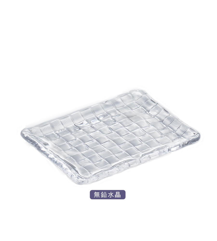 日本DOUBLE F 北洋硝子手作水晶格盤-230mm/1入