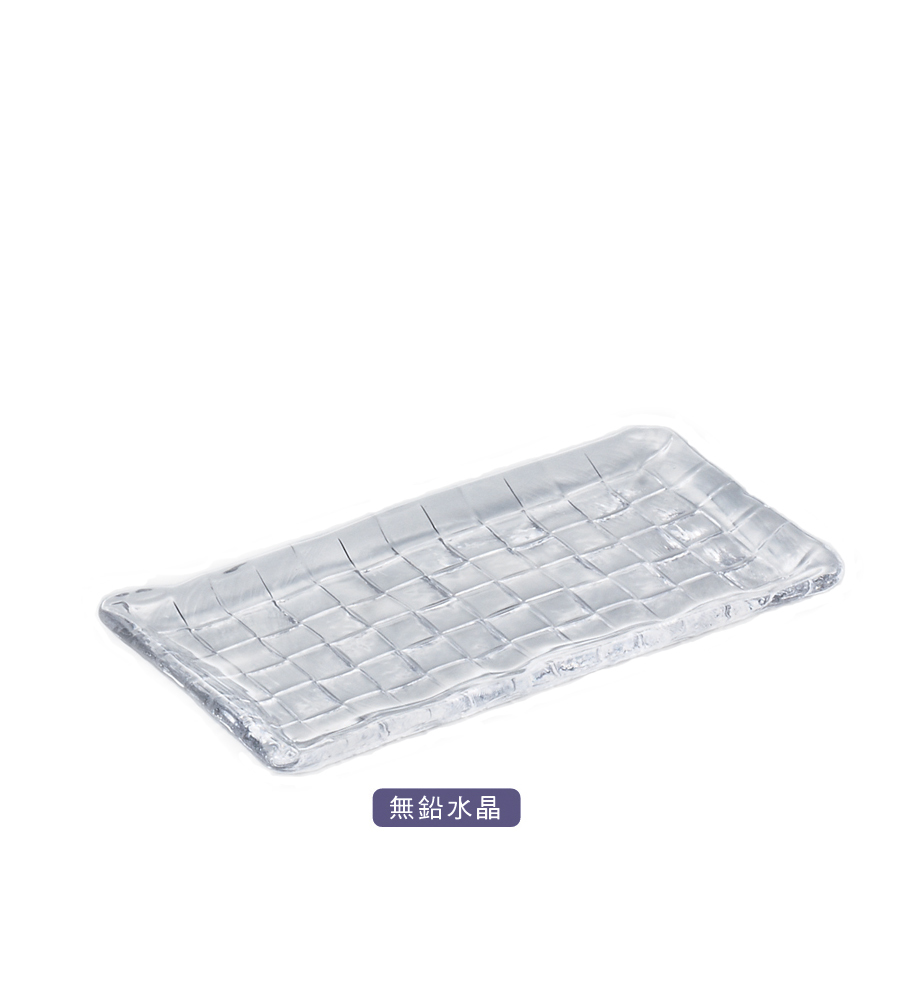 日本DOUBLE F 北洋硝子手作水晶格盤-260mm/1入