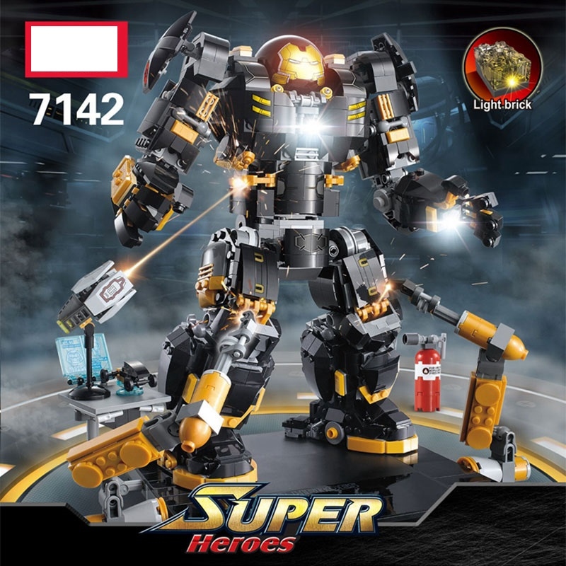 Hulkbuster Avengers Iron Man Hulk Buster Super Heroes Building Kit Block Set NO BOX JISI7142