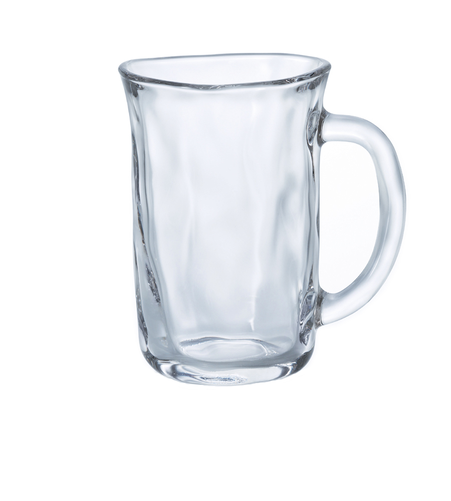 ADERIA 日本手捻仿陶附柄啤酒杯310ml/1入