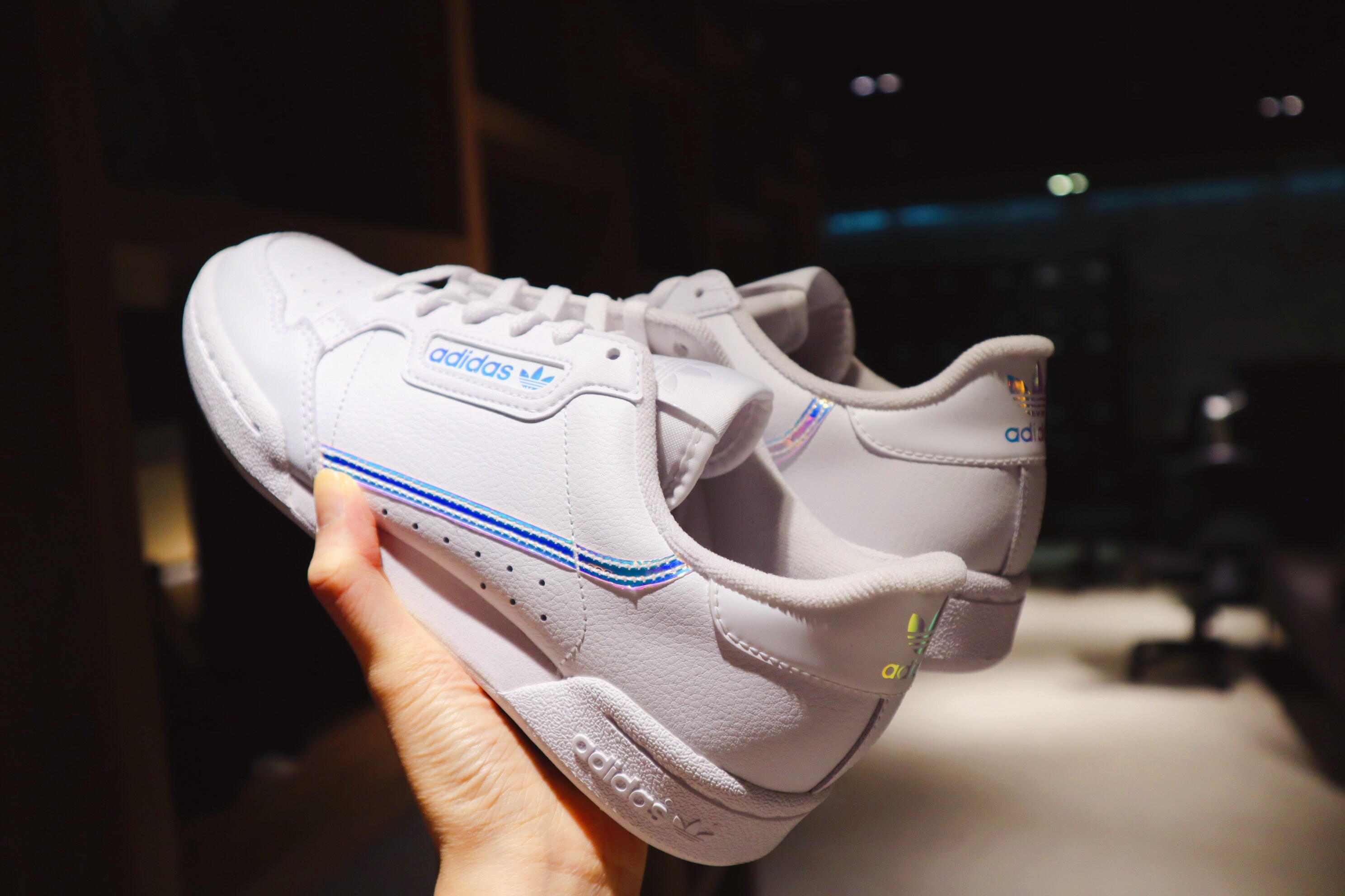 Adidas continental shop 80 iridescent