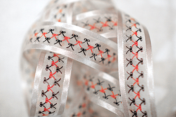 雙色蝴蝶結/網紗/22mm