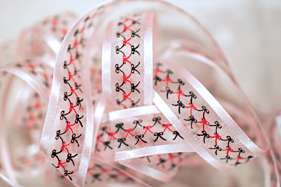 雙色蝴蝶結/網紗/22mm