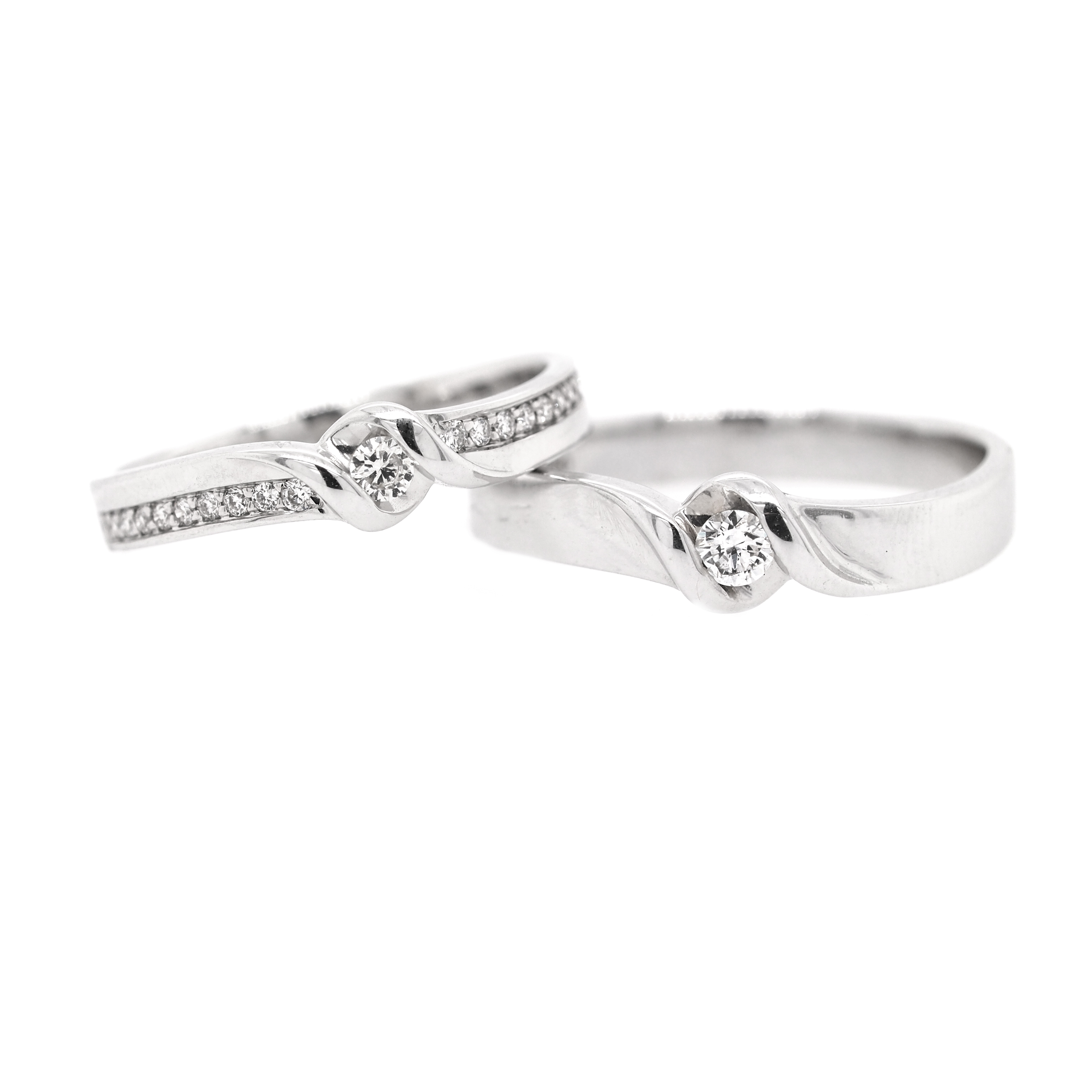 Rose Moment - Admirer 18K白金 結婚戒指