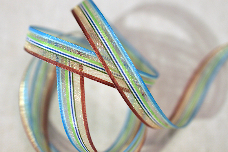 透光彩色條紋/平織/15mm