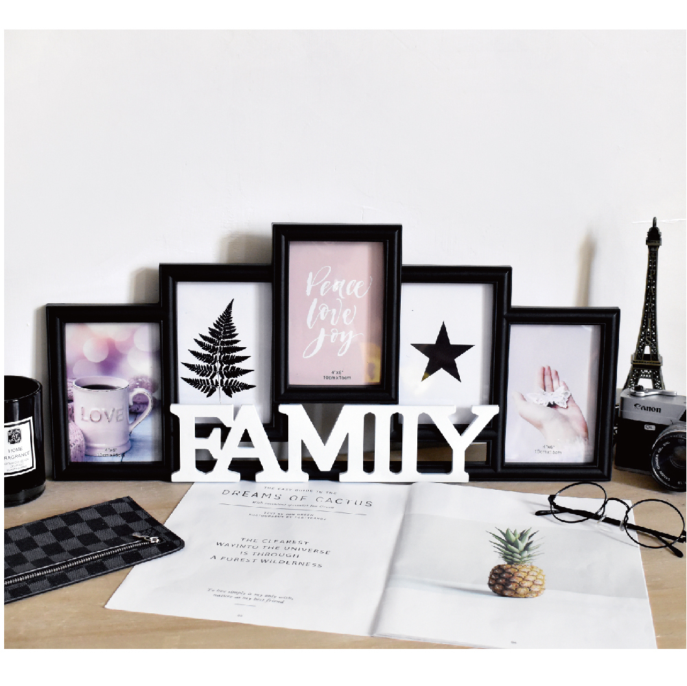 北歐FAMILY5框組-黑框