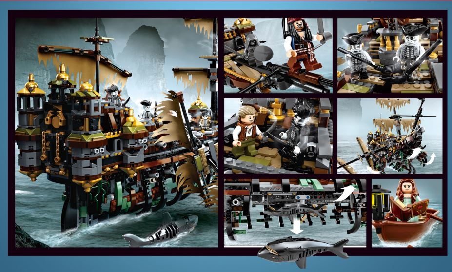 Caribbean movie pirates Mary Ship Building Blocks Set Minifigs Fit Lego NO BOX NA19036