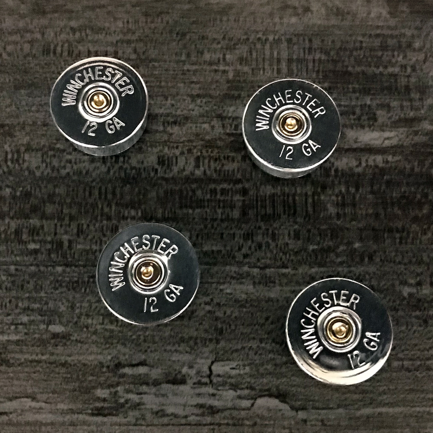 美國 Bullet - 12口徑 散彈槍子彈 強力磁鐵（4入 / 銀）