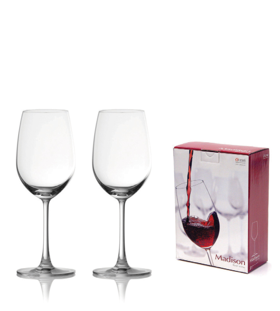 Ocean 麥德遜紅酒杯(2入方形禮盒組)/1組