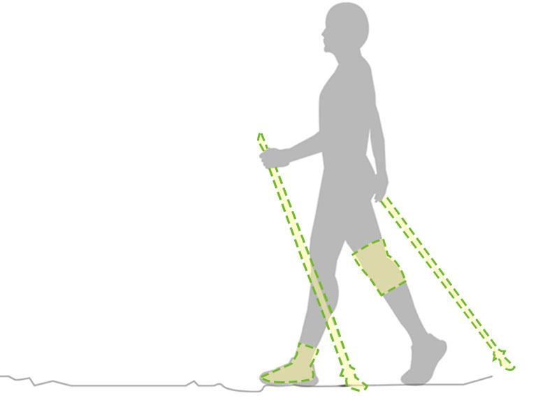 健行健走用品、登山裝備｜健走/登山杖、運動護膝、運動襪子