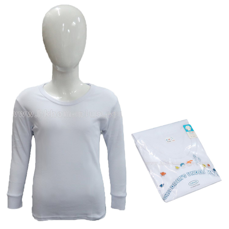 3件裝 123: 童裝圓領長袖衫 (2-6 及 110-150 碼)