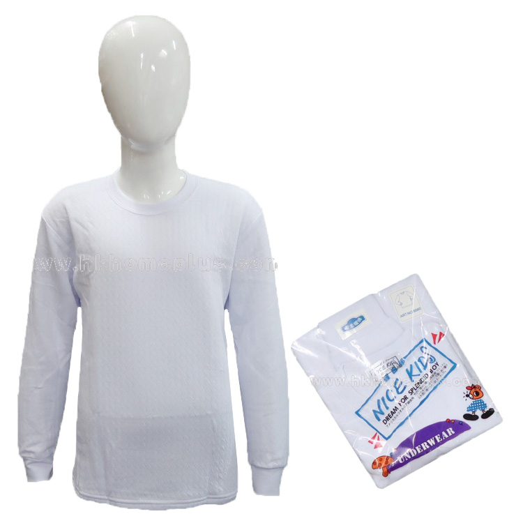 3件裝 醒目仔: 童裝間棉圓領長袖衫 (2-18碼)