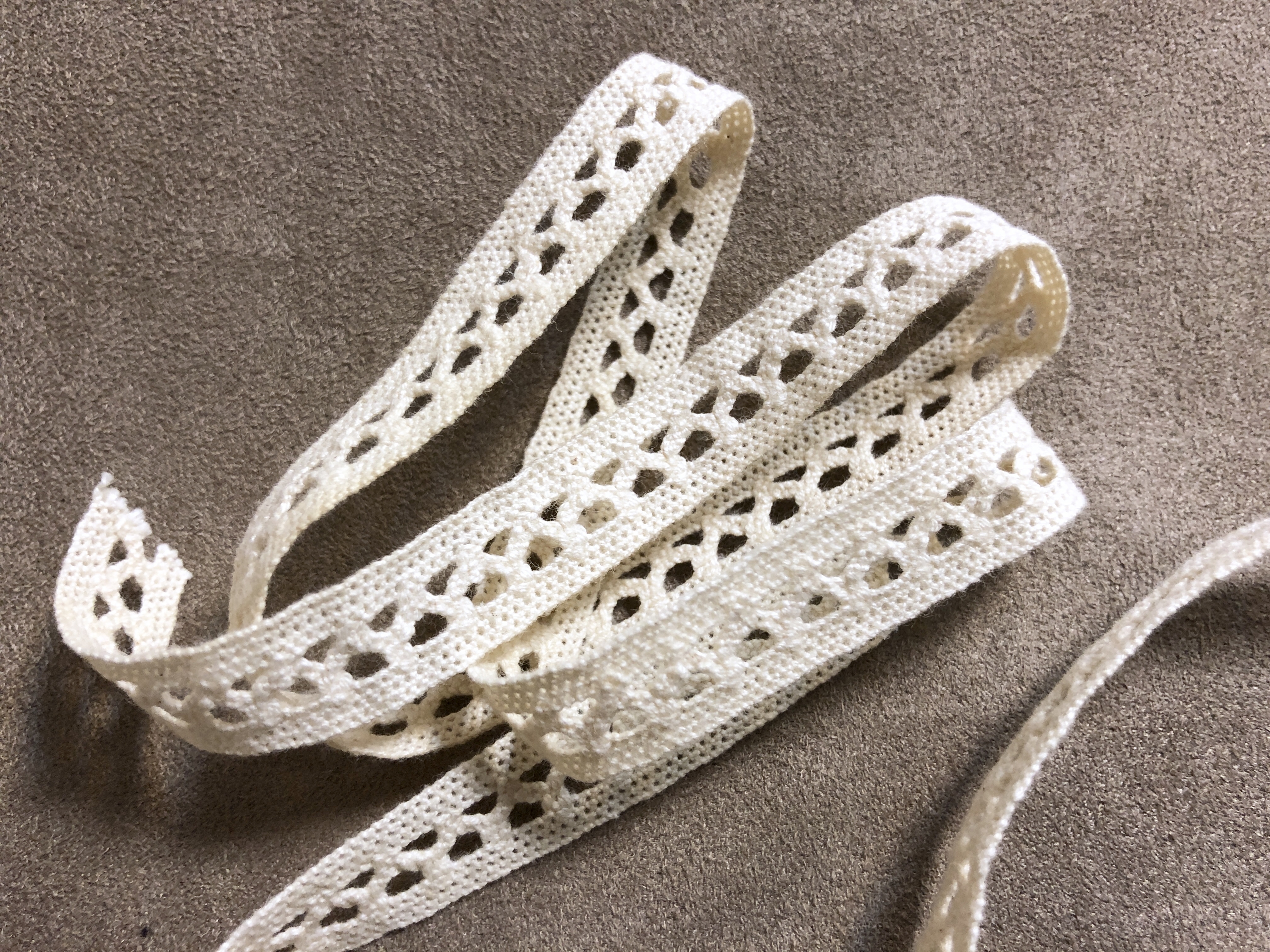 純棉蕾絲帶/雙邊小三角/12mm