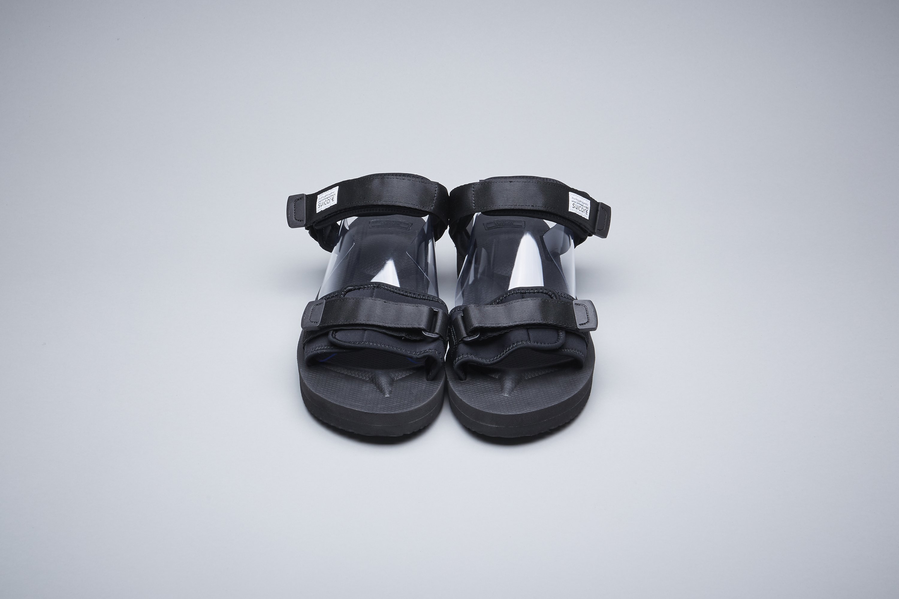 [出清商品售出無退換] SUICOKE CEL-V OG-064V 黑色 兩線 涼鞋 耐磨 魔鬼氈 黃金大底 VIBRAM【SK22064VBK】