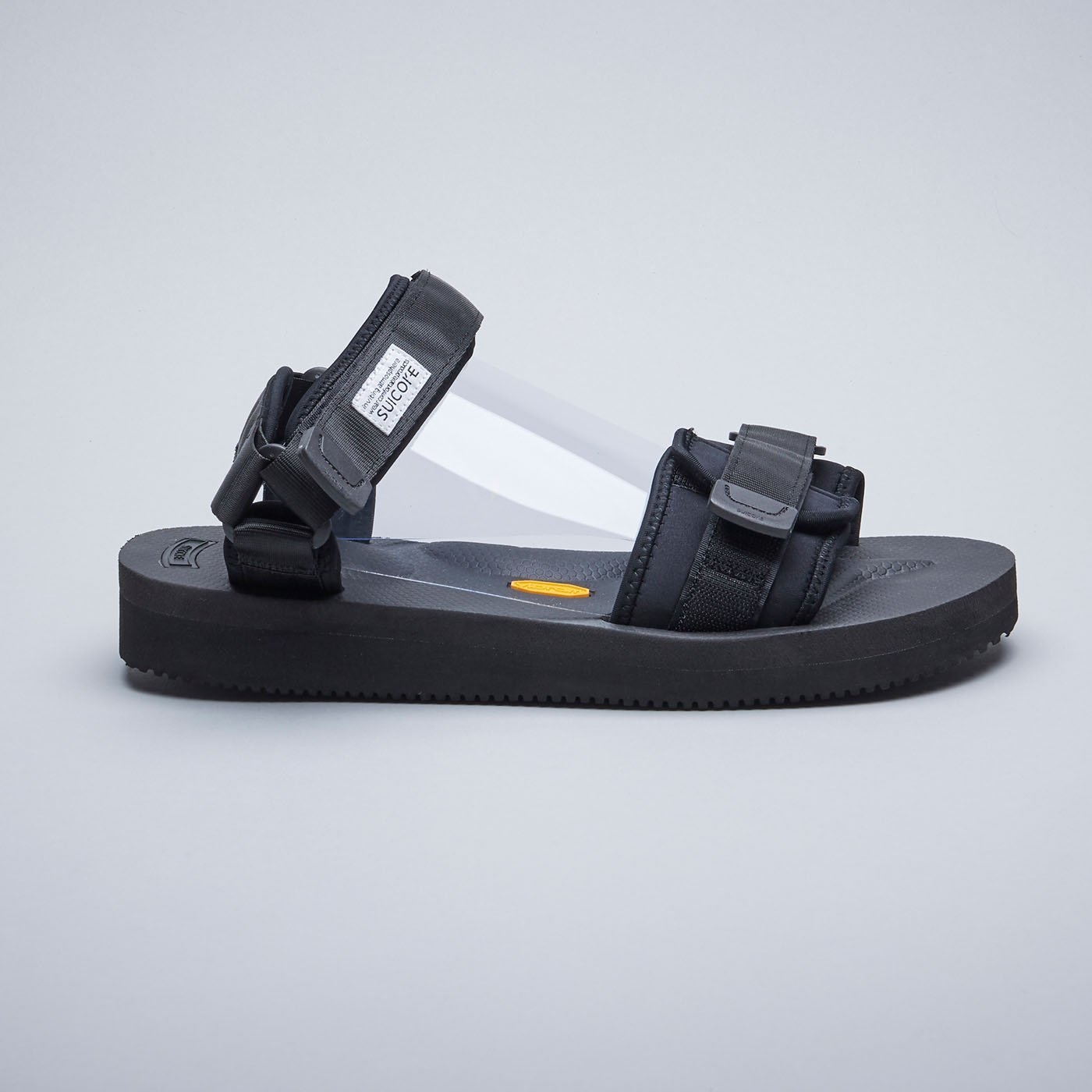 [出清商品售出無退換] SUICOKE CEL-V OG-064V 黑色 兩線 涼鞋 耐磨 魔鬼氈 黃金大底 VIBRAM【SK22064VBK】