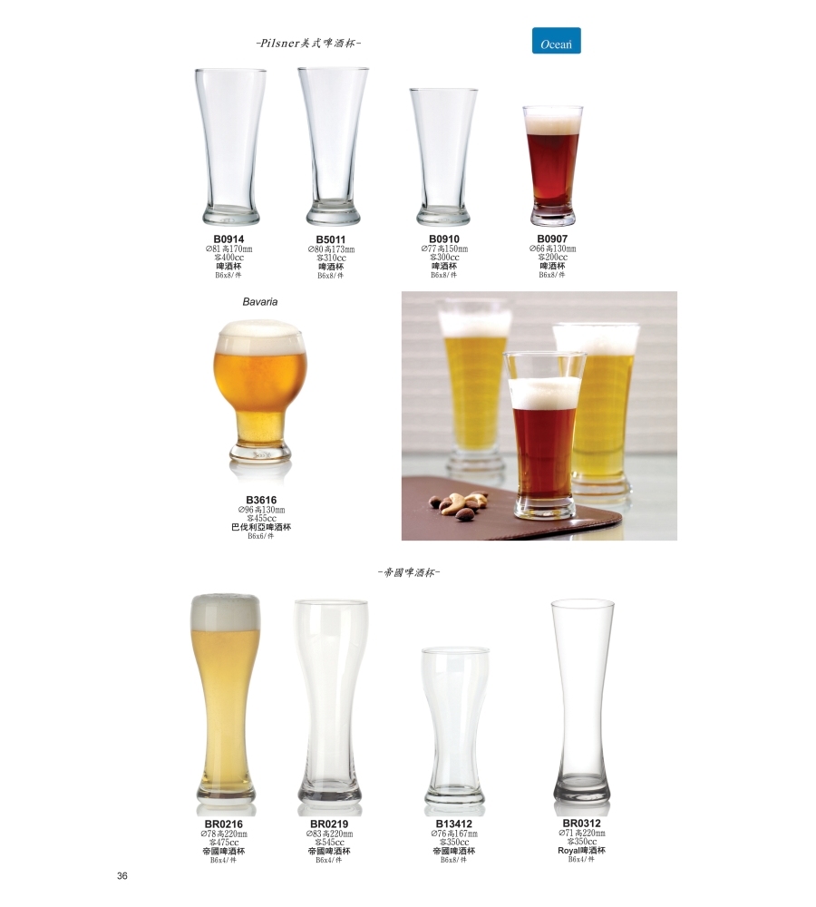 Ocean 帝國啤酒杯-545ml/1入