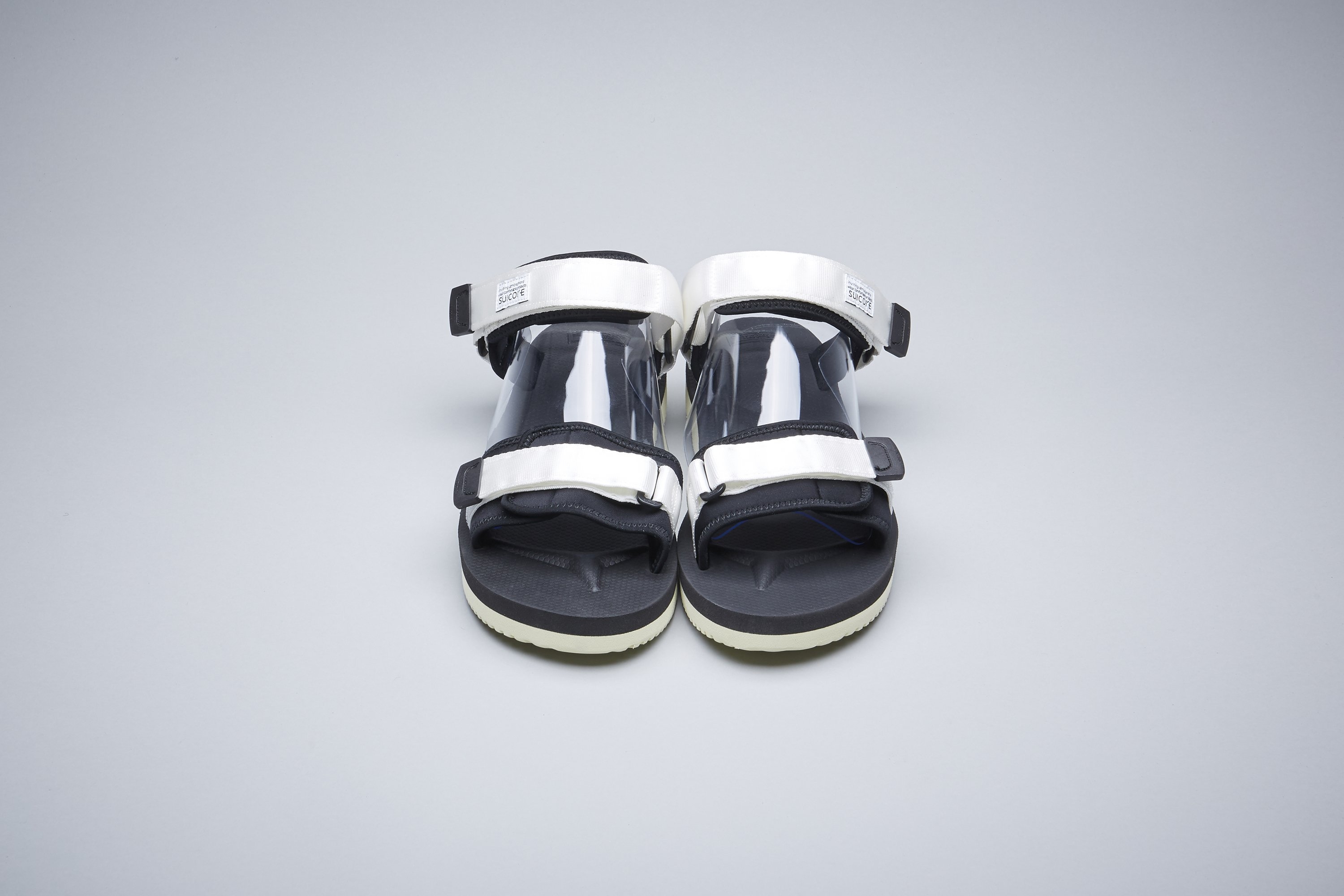 [出清商品售出無退換] SUICOKE CEL-V OG-064V 白色 兩線 涼鞋 耐磨 魔鬼氈 黃金大底【SK20064VWH】