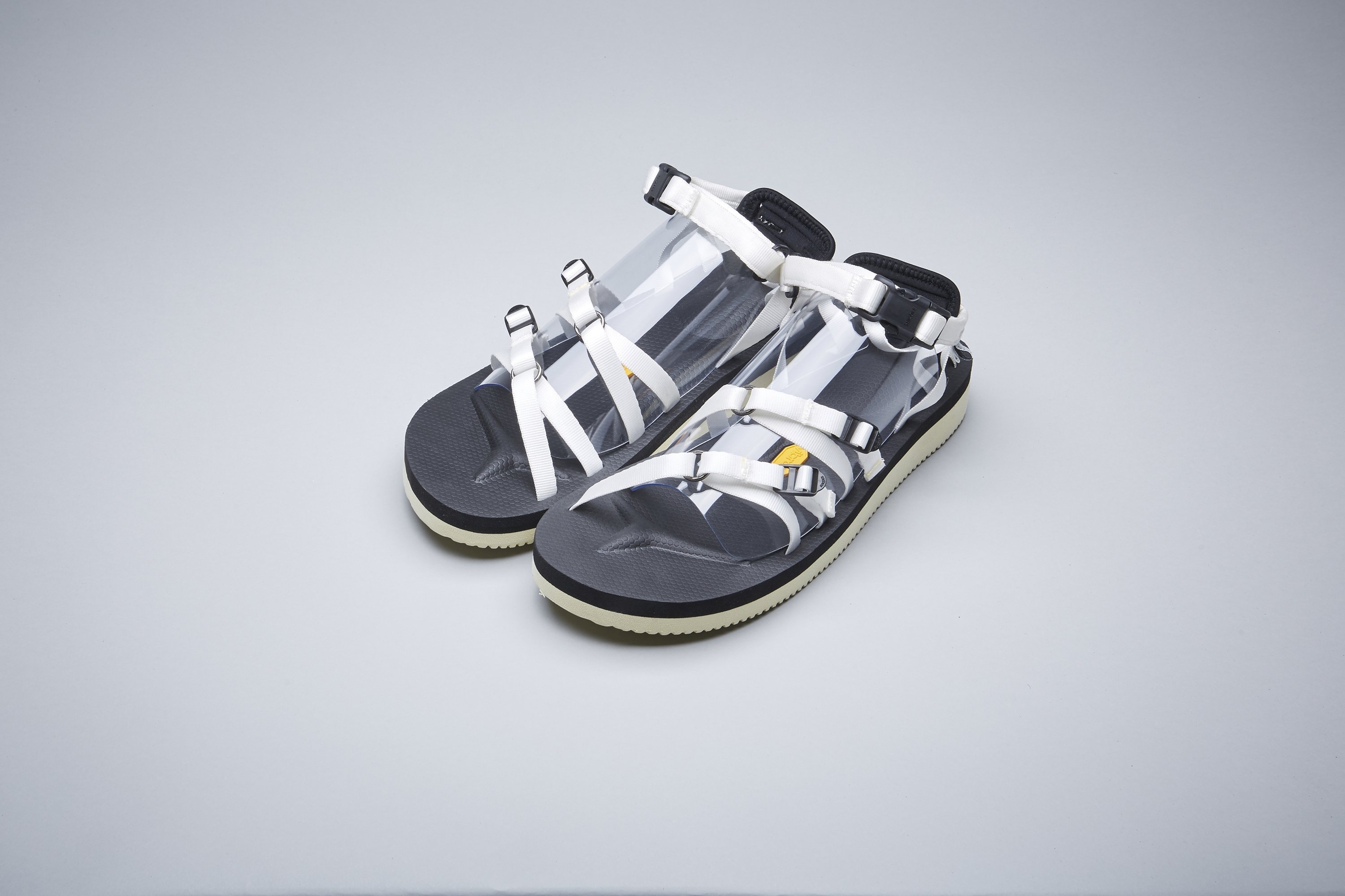 [出清商品售出無退換] SUICOKE TOSSHI-V OG-050V 白色 奶油底 緞帶 羅馬鞋 涼鞋 耐磨 VIBRAM 黃金大底【SK20050VWH】