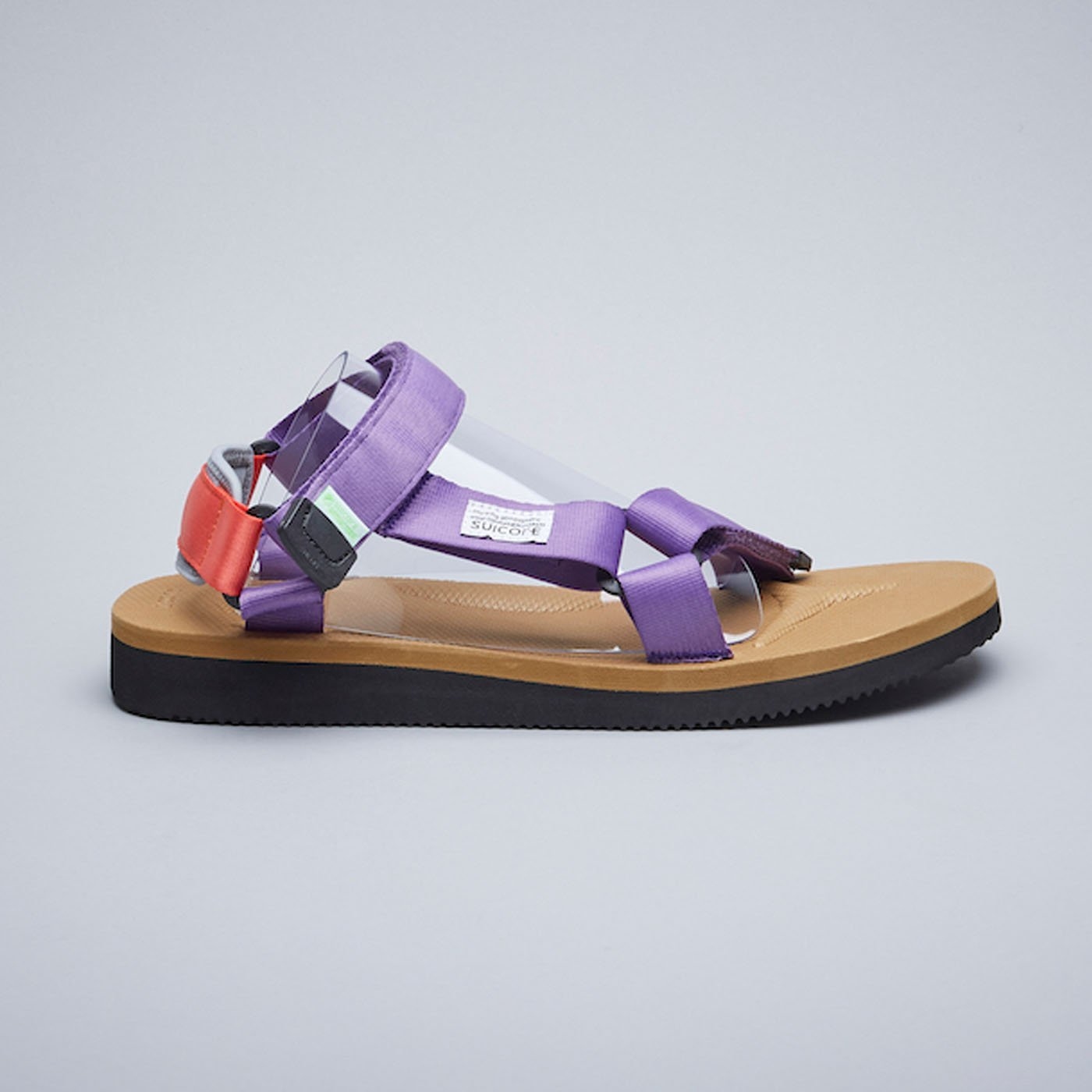 [出清商品售出無退換] SUICOKE DEPA-CAB OG-022CAB 紫摩卡 抗菌內裡 尼龍 魔鬼氈 涼鞋【SK19022CABPB】