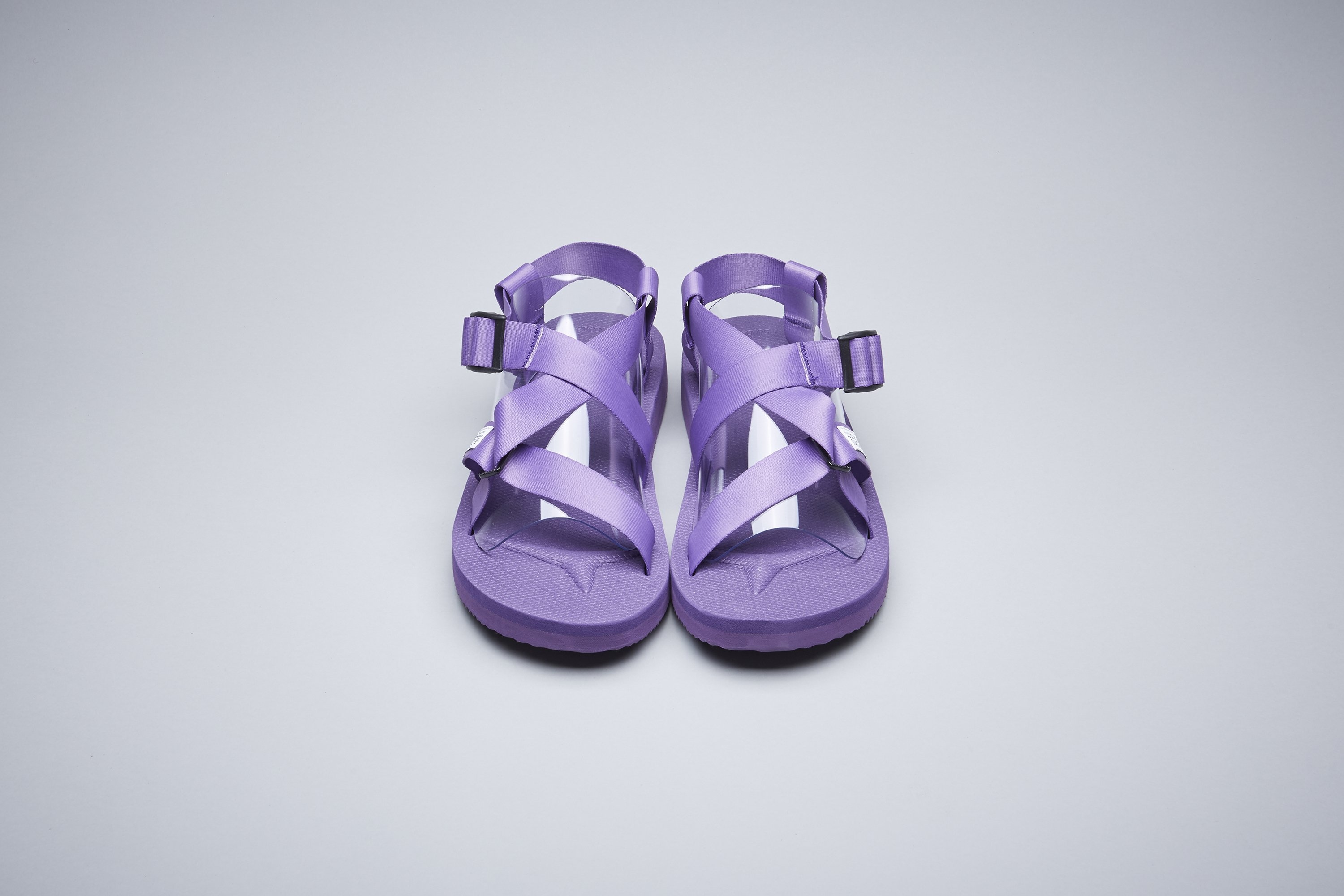 [出清商品售出無退換] SUICOKE CHIN2-CAB 023紫色 羅馬鞋 抗菌內裡 涼鞋 魔鬼氈【SK190232CABPU】