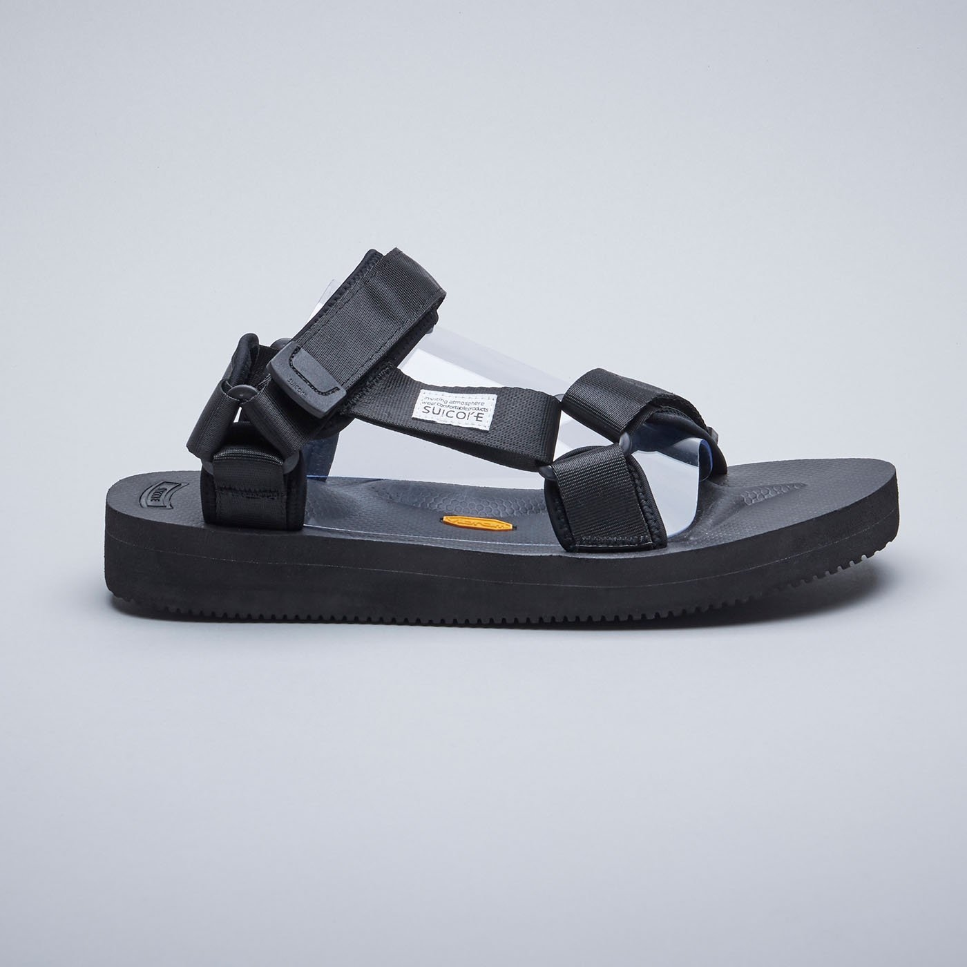 [出清商品售出無退換] SUICOKE DEPA-V2 OG-022V2 黑色 涼鞋 尼龍 耐磨 魔鬼氈 VIBRAM 黃金大底【SK22022V2BK】