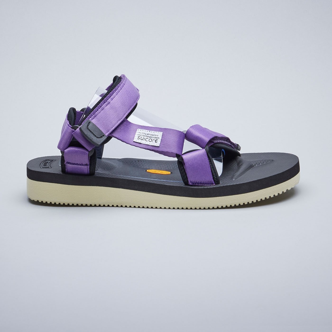 [出清商品售出無退換] SUICOKE DEPA-V2 紫色 涼鞋 尼龍 耐磨 魔鬼氈 VIBRAM 黃金大底【SK19022V2PU】
