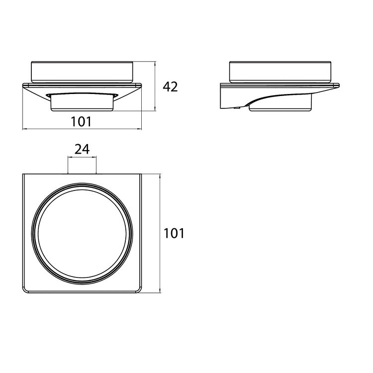 EMCO "Art" 163000101 Wall Mounted Soap Dish