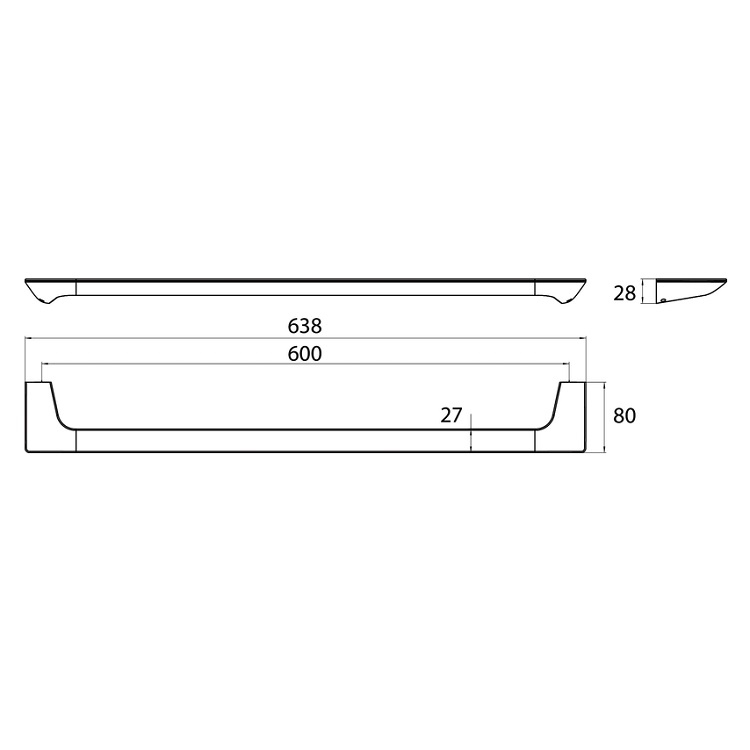 EMCO "Art" 166000160 600mm Towel Holder