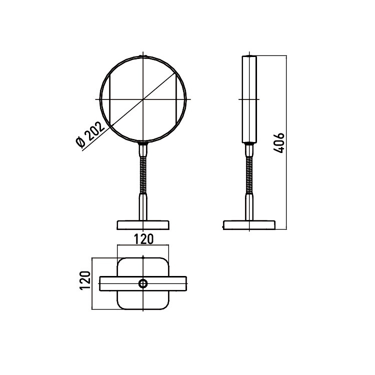 EMCO 109506013 LED Shaving & Cosmetic Mirror (3x & 7x)