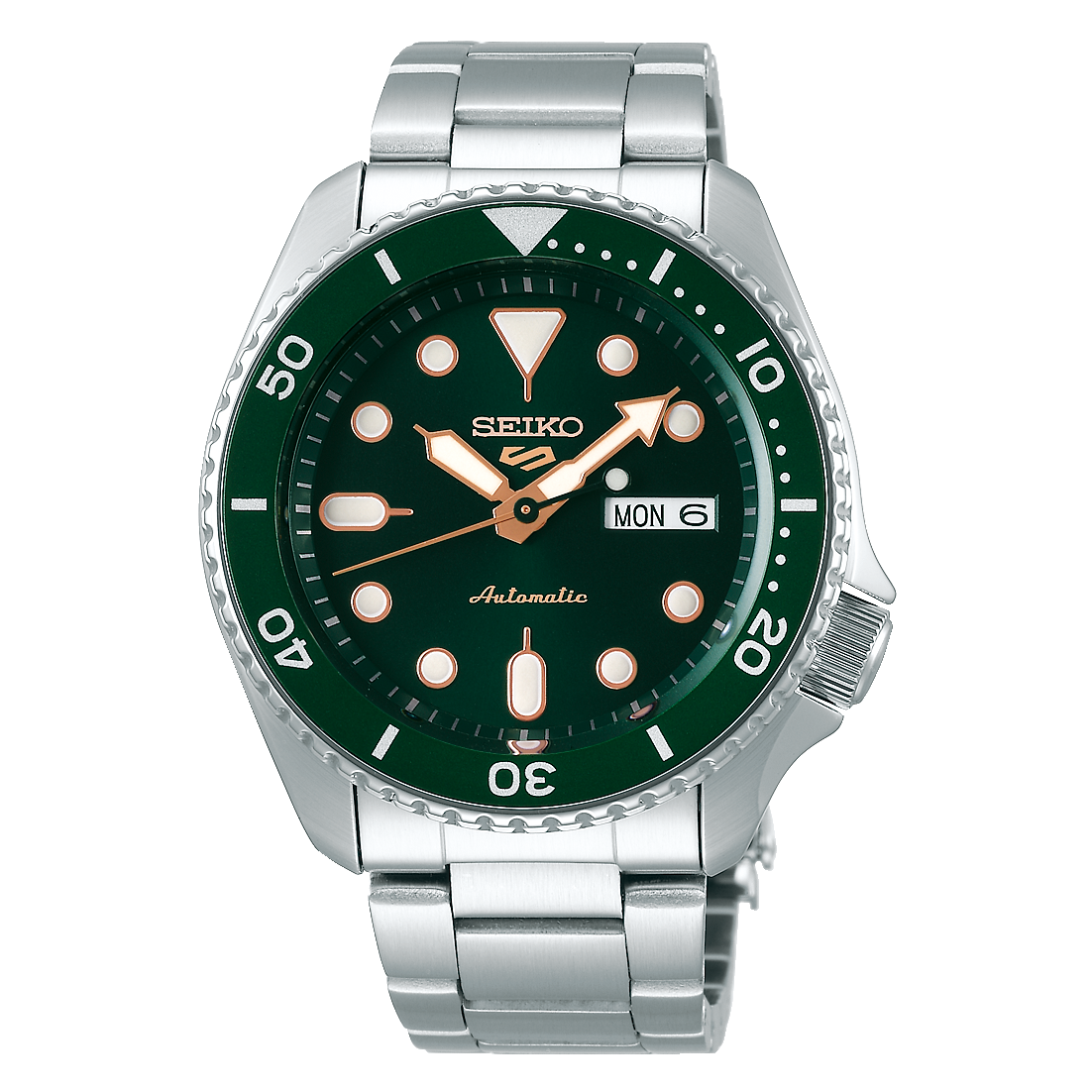 萬年鐘錶 - SEIKO  5 Sports  機械水鬼  綠   4R36-07G0G / SRPD63K1  錶徑42.5MM