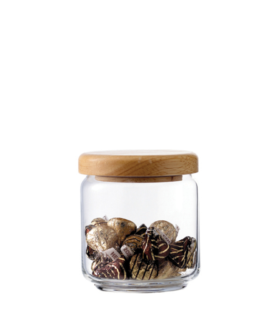 Ocean 木蓋儲物罐-500ml/1入