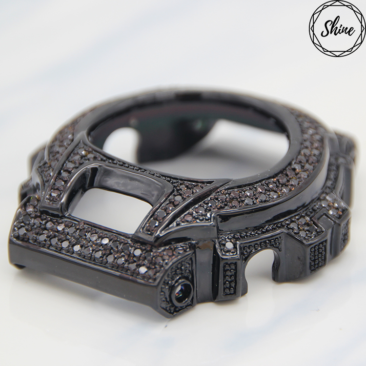 DW-6900 客製 黑X黑閃石金屬錶殼