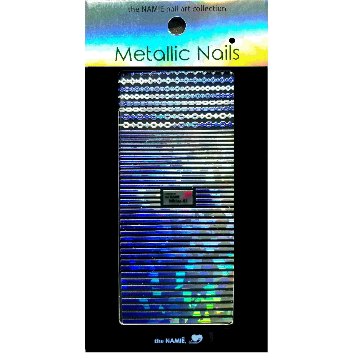 NMBLUE-03 藍 線條和鍊子