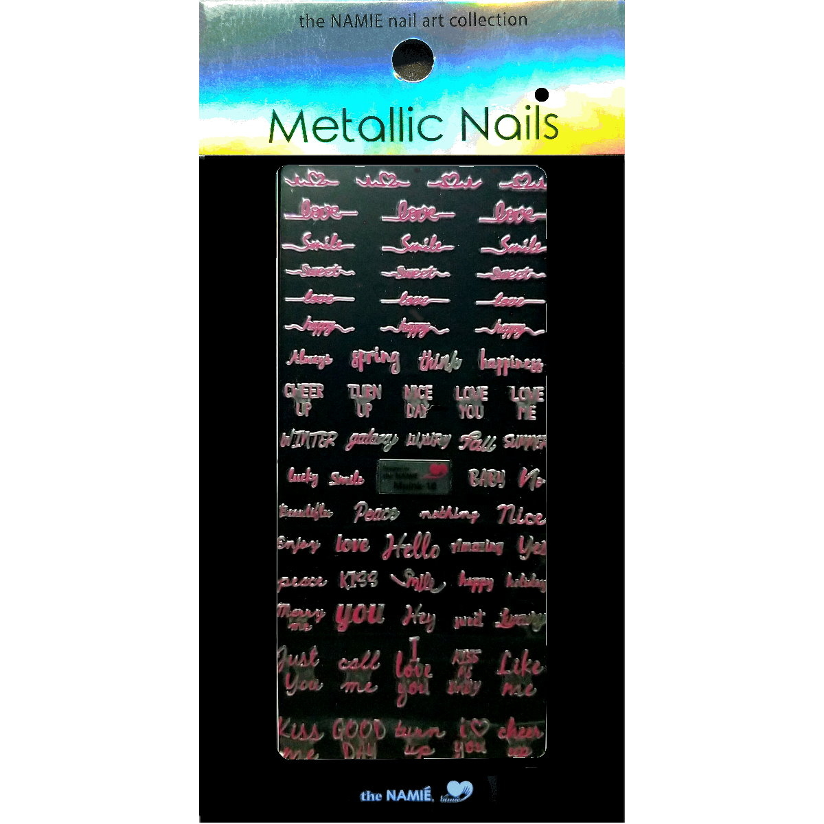 NMPINK-10 粉紅 英文草寫