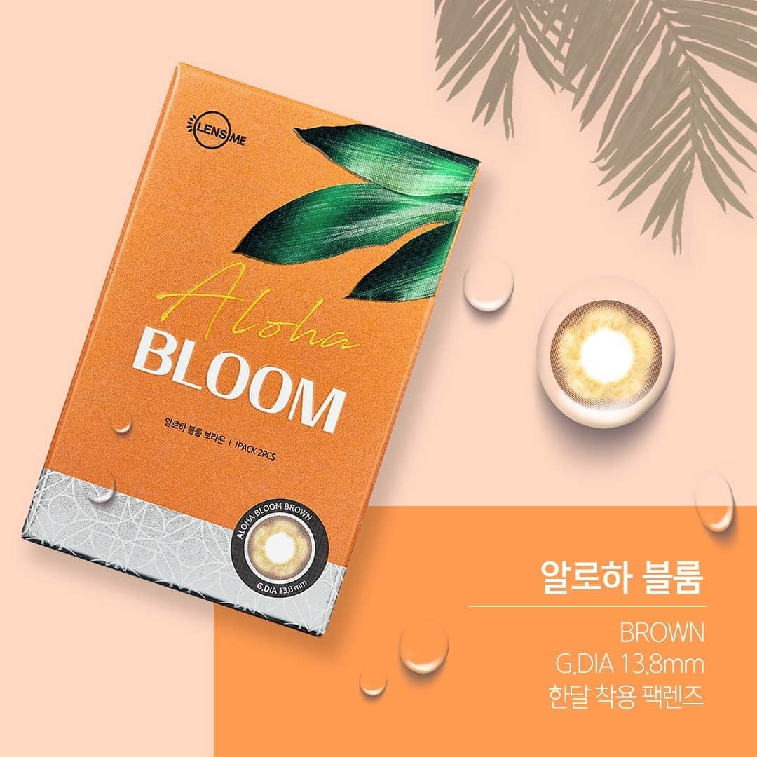 「1+1｣LENSME Aloha Bloom #Brown 1month/ 2p